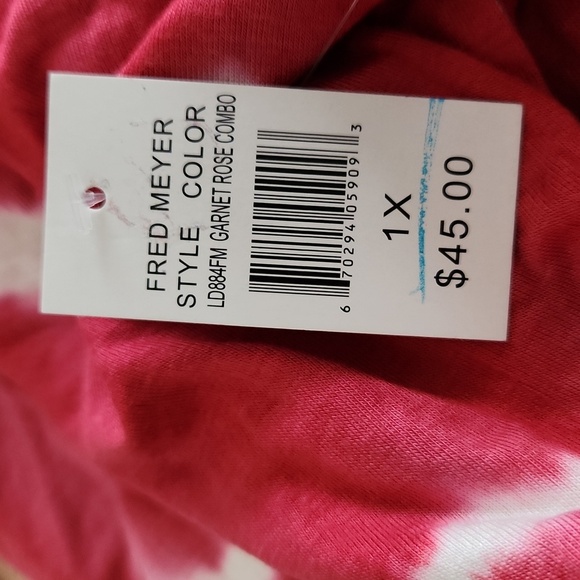 Olivia Sky Longsleeve Top For Women size 1X Tie-dye Pink Feels Soft - Picture 11 of 11